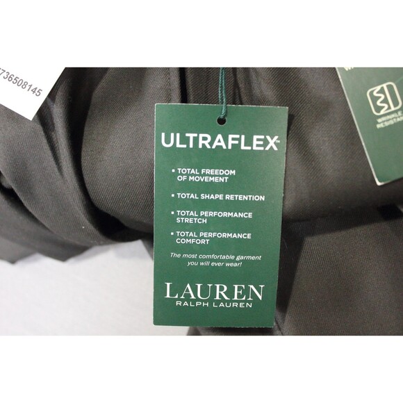 Lauren Ralph Lauren Men Black Ultraflex Dress Pants Classic Pleated 34 X 32 New - Picture 12 of 14